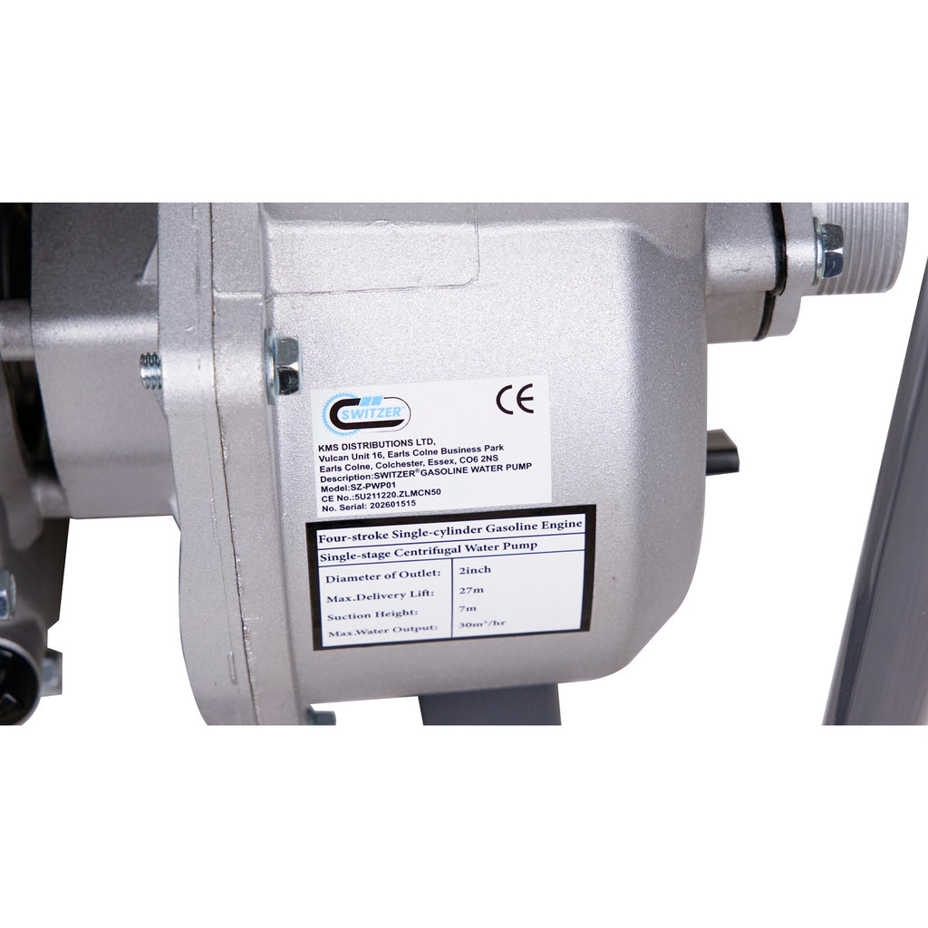 SwitZer 6.5HP Petrol Water Pump SZ-PWP01
