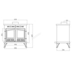 HEATSURE Woodbuner Stove JA006 10KW