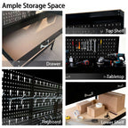SwitZer Metal Workbench Black
