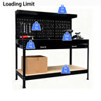 SwitZer Metal Workbench Black
