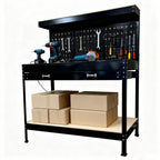SwitZer Metal Workbench Black