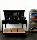 SwitZer Metal Workbench Black