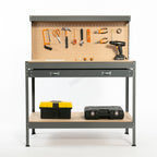 SwitZer Steel Work Bench Storage Pegboard