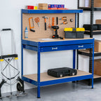 SwitZer Steel Work Bench Storage Pegboard