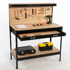 SwitZer Steel Work Bench Storage Pegboard