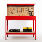 SwitZer Steel Work Bench Storage Pegboard