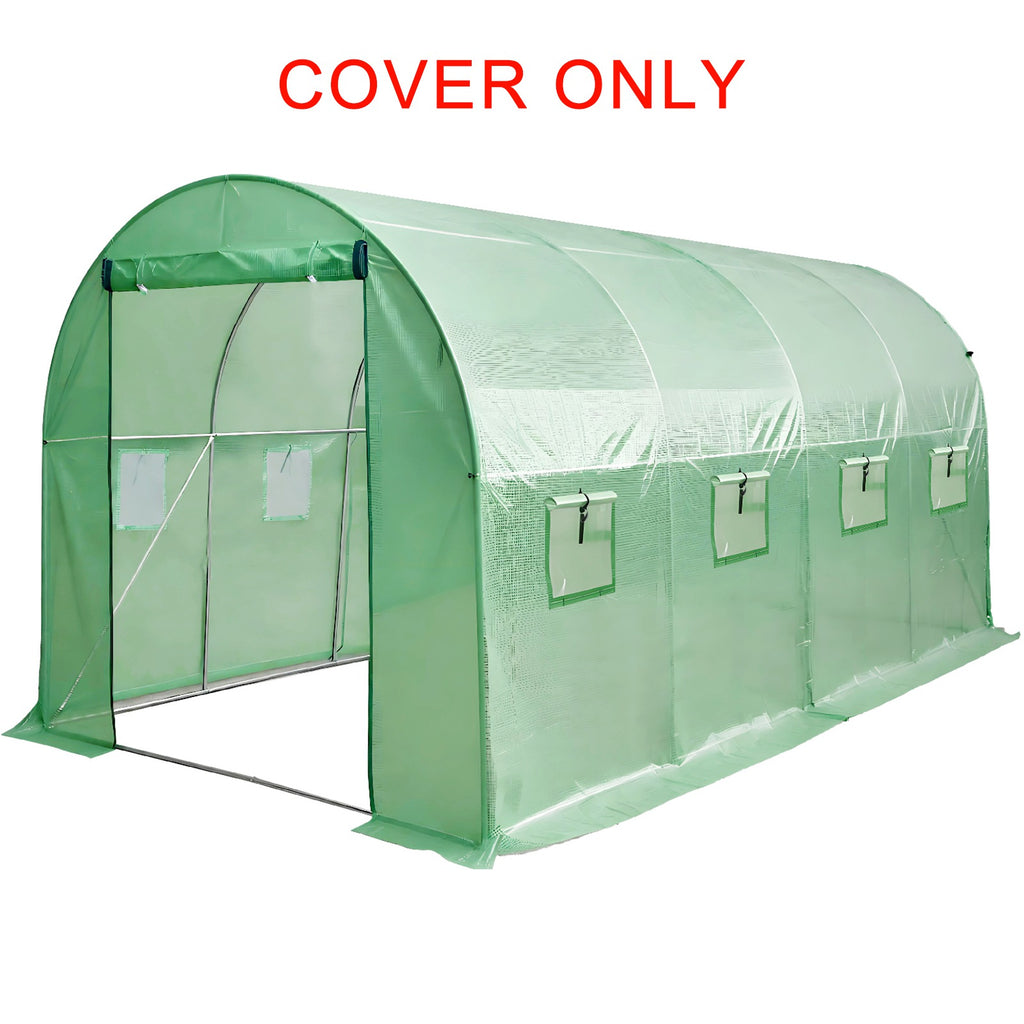 BIRCHTREE Replacement Polytunnel Greenhouse Cover Only