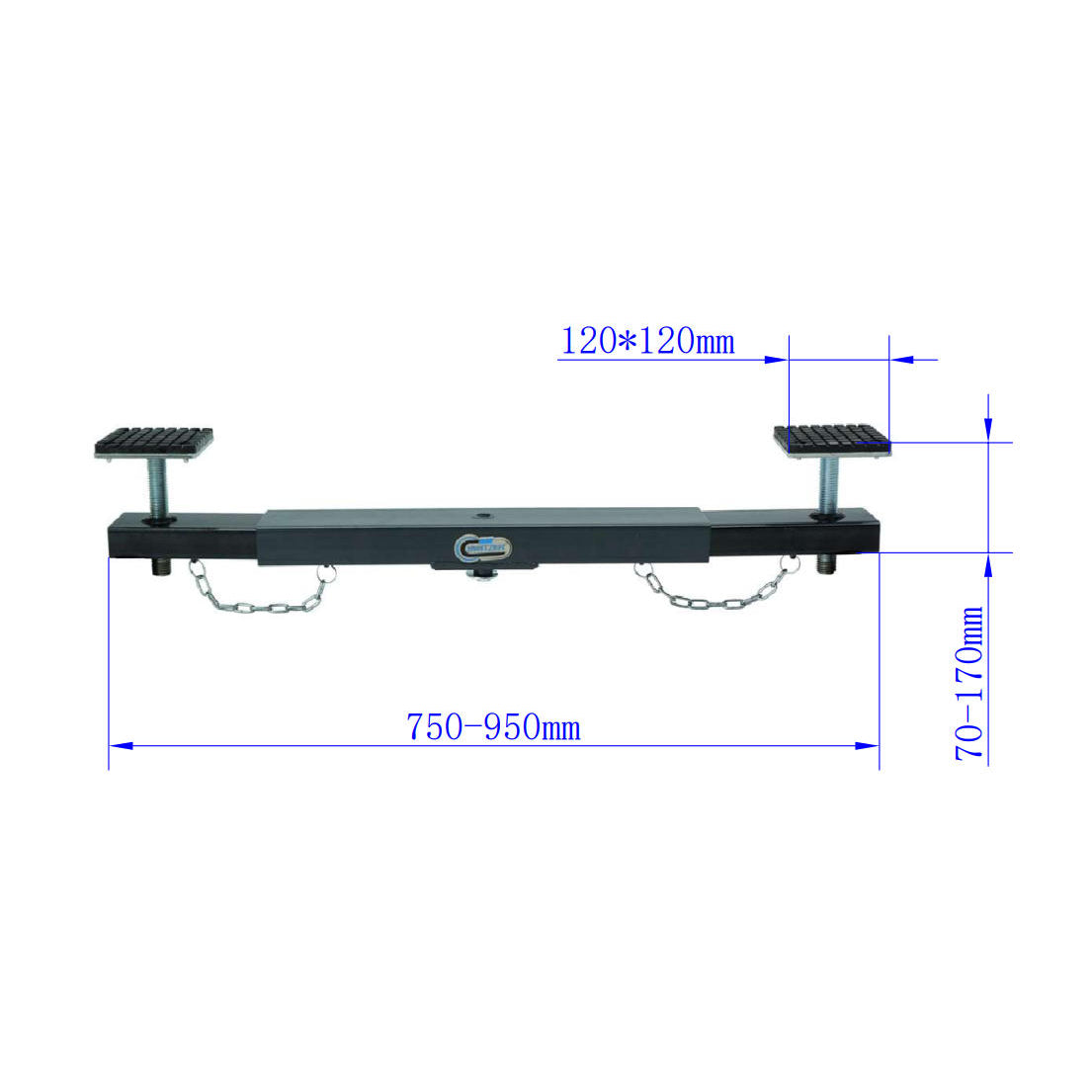 SwitZer Cross Beam Adaptor 2 Ton Grey